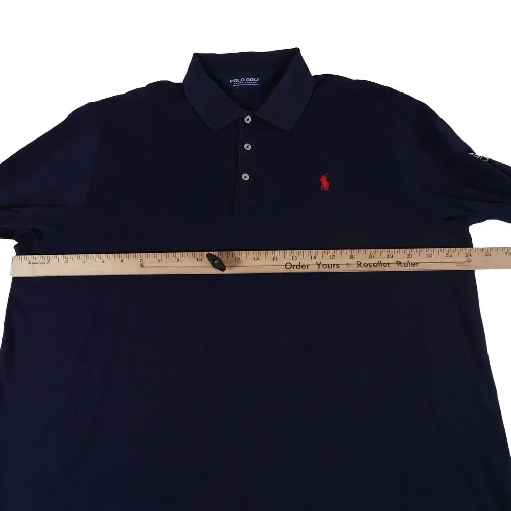 The Landing Ralph Lauren PIMA Cotton Long Sleeve Pony Golf Polo Shirt Men's XL